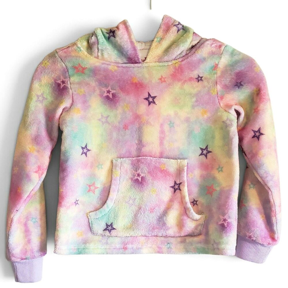 American Girl Stars & Snuggles Pajama Hoodie Girls Size S 7/8 Summer PJ Hoodie